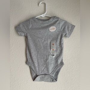 Garanimals Gray Kids One Piece Bodysuit size 6/9M-NWT